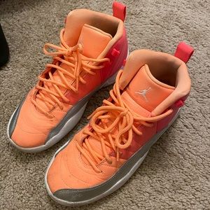 Air Jordans 13 Retro Shoes neon pink and orange  (Size: 5.5Y or 7W)